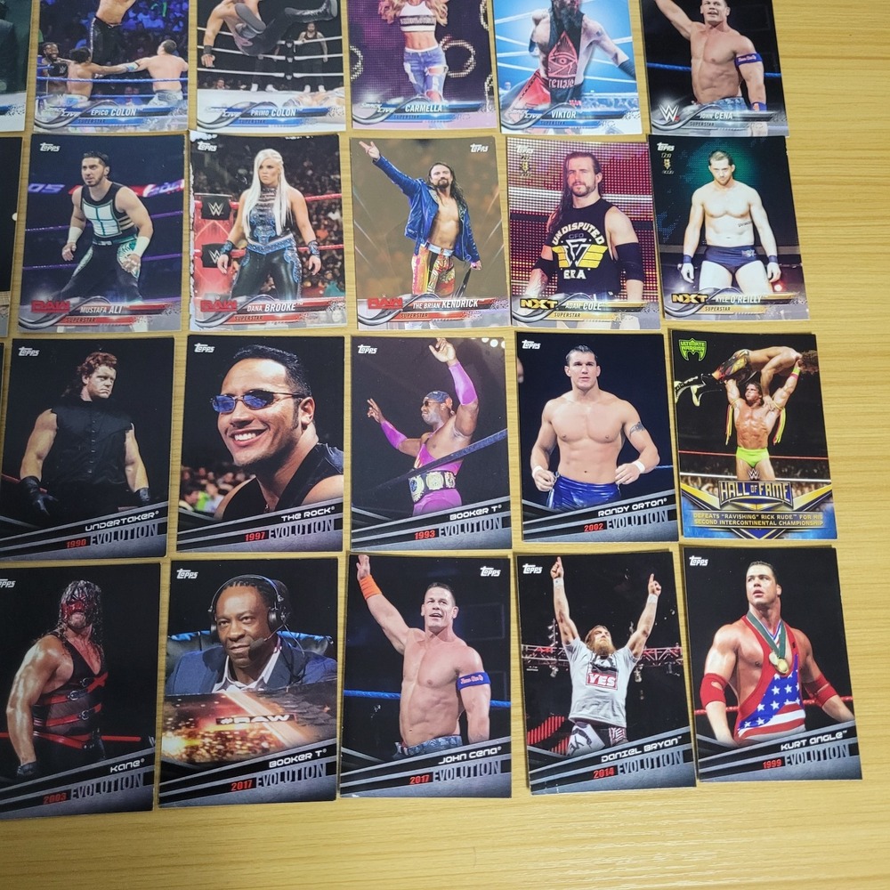 2009 Topps WWE Slam Attax Evolution Trading Card Lot Bundle The Rock - Picture 6 of 12
